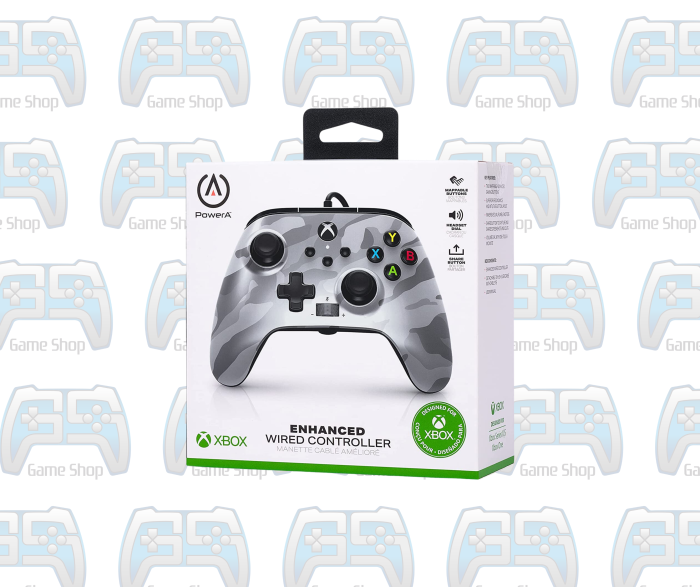 MANETTE XBOX POWER A FILAIRE | GREY CAMO