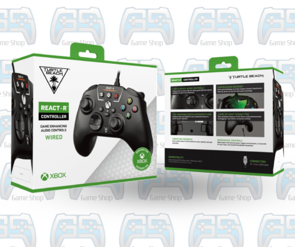 MANETTE TURTLE BEACH REACT R – OFFICIELLE POUR XBOX - PC | NOIR